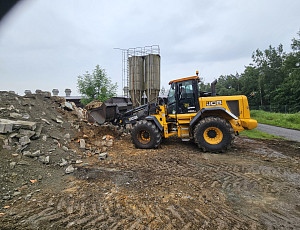 Bourací práce na hale chovu prasnic